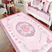 İnka Halı Yıkanabilir Kaymaz Dot Taban Dijital Baskı Salon Halısı MRC95