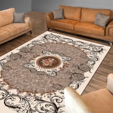 İnka Halı Yıkanabilir Kaymaz Dot Taban Dijital Baskı Salon Halısı MRC152