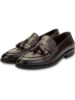 Ducavelli Tassel Deri Erkek Klasik Ayakkabı