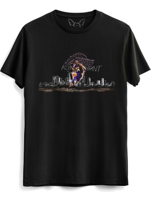 Alfa Tshirt Kobe Bryant Tasarımlı Resimli Siyah Tshirt
