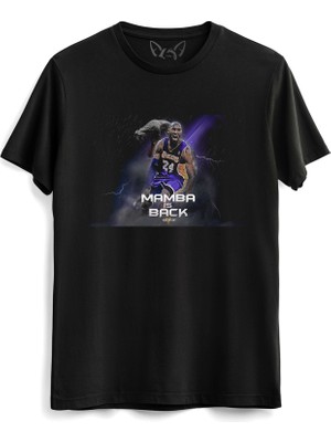 Alfa Tshirt Kobe Bryant Tasarımlı Dijital Baskılı Siyah Tshirt