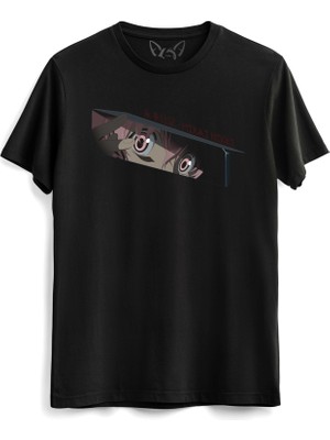 Alfa Tshirt Mirai Nikki Resimli Baskılı Siyah Tshirt