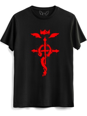Alfa Tshirt Fullmetal Alchemist Siyah Tshirt
