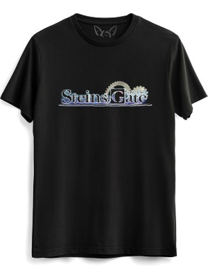 Alfa Tshirt Steins;gate  Siyah Tshirt