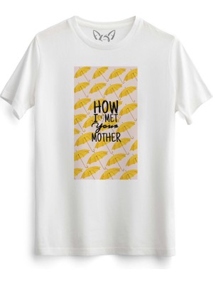 Alfa Tshirt How I Met Your Mother Baskılı Beyaz Tshirt