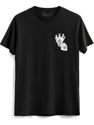 Alfa Tshirt Fullmetal Alchemist Resimli Baskılı Siyah Tshirt