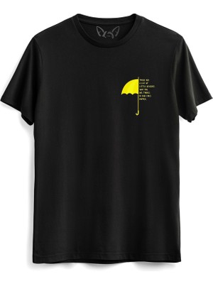 Alfa Tshirt How I Met Your Mother Tasarımlı Baskılı Siyah Tshirt