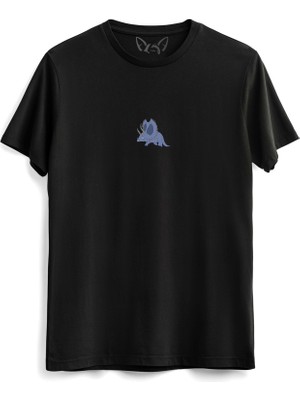 Alfa Tshirt  Animal Canavar Dijital Baskılı Siyah Tshirt