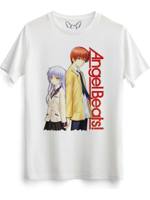 Alfa Tshirt Angel Beats Beyaz Tshirt