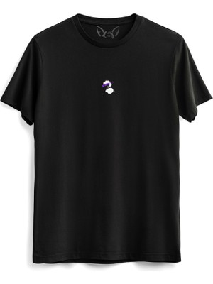 Alfa Tshirt  Animal Panda Dijital Baskılı Siyah Tshirt