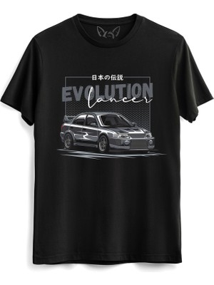 Alfa Tshirt Nissan Evo Resim Baskılı Siyah Tshirt