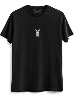 Alfa Tshirt  Animal Zebra Dijital Baskılı Siyah Tshirt