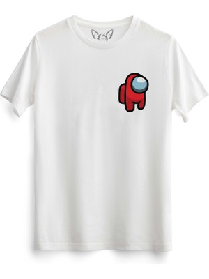 Alfa Tshirt Among Us Dijital Baskılı Beyaz Tshirt