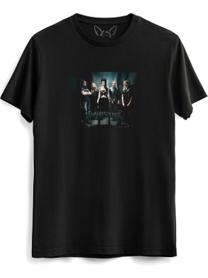 Alfa Tshirt Evanescence Resimli Baskılı Siyah Tshirt