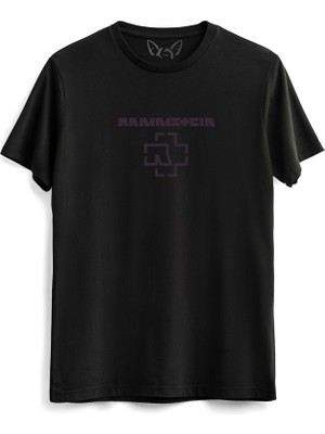 Alfa Tshirt Rammstein Baskılı Siyah Tshirt