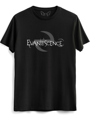 Alfa Tshirt Evanescence Baskılı Siyah Tshirt