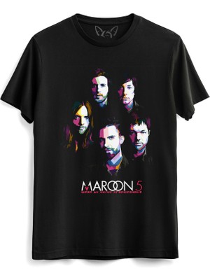 Alfa Tshirt Maroon 5 Siyah Tshirt