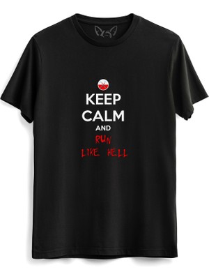 Alfa Tshirt Hitman Tasarımlı Resimli Baskılı Siyah Tshirt