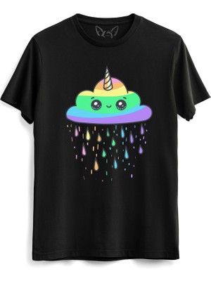 Alfa Tshirt Unıcorn Siyah Tshirt