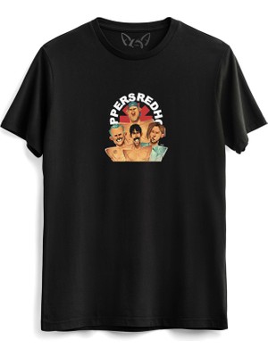 Alfa Tshirt Red Hot Chilli Peppers Dijital Baskılı Siyah Tshirt