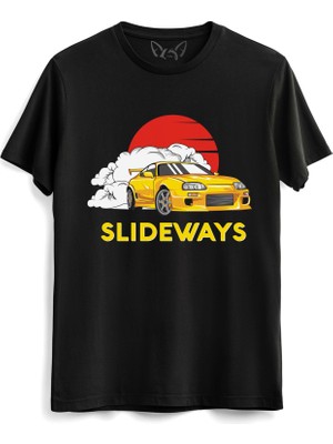 Alfa Tshirt Nissan Tasarımlı Resimli Dijital Baskılı Siyah Tshirt