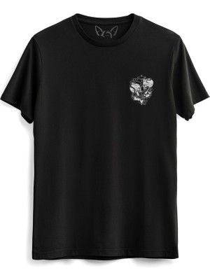 Alfa Tshirt Gemini Dijital Baskılı  Siyah Tshirt