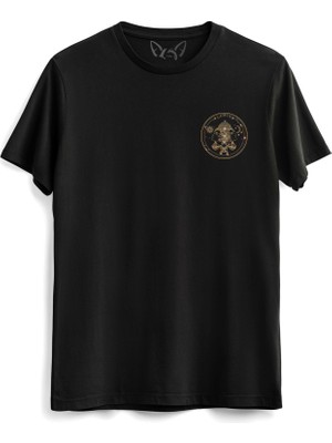Alfa Tshirt Gemini Tasarımlı Burç  Siyah Tshirt
