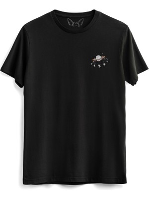 Alfa Tshirt Gemini Baskılı  Siyah Tshirt