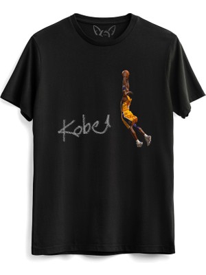 Alfa Tshirt Kobe Bryant Tasarım Baskılı Çocuk Siyah Tshirt
