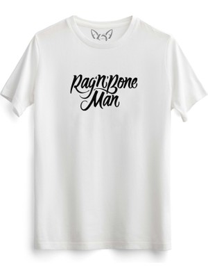 Alfa Tshirt Rag'n'bone Man Tasarımlı Baskılı Çocuk Beyaz Tshirt