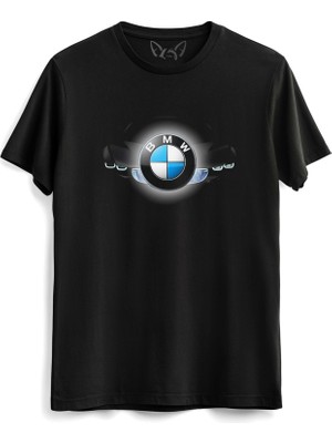 Alfa Tshirt Bmw Resimli Baskılı Çocuk Siyah Tshirt
