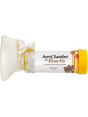 Aerochamber Plus Flow-Vu Sarı 1-5 Yaş