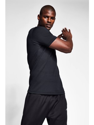 Lescon Siyah Erkek Kısa Kollu T-Shirt 21S-1298-21N