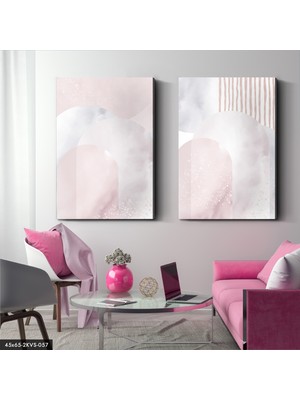 Evine Moda Soyut Sanat 2 Parça Kanvas - Canvas Tablo