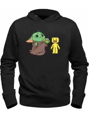 Alfa Tshirt Baby Yoda Siyah Sweatshirt