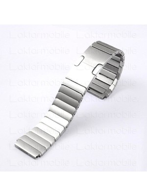 AktarMobile Aktarmobilegalaxy Watch 3 45 mm Metal Kordon Baklalı Model Paslanmaz Çelik Kayış - Özel Kelebek Toka - Premium