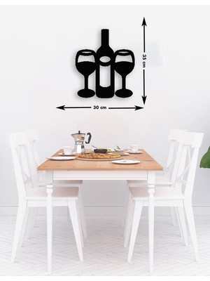 Düş Duvarı 1 Parça Şarap Kadeh Bar Restaurant Duvar Tablosu