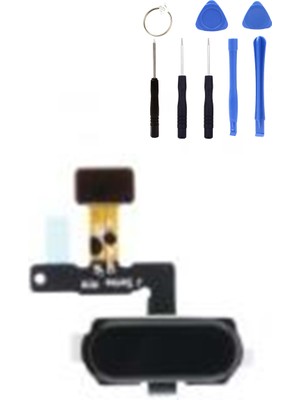 Telefon Kulübesi Samsung J8 J810 Uyumlu Home Tuş Bordu + Tamir Seti Gümüş