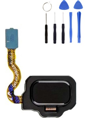 Telefon Kulübesi Samsung S8 S8 Plus G950 G955 Uyumlu Home Tuş Bordu + Tamir Seti Gümüş