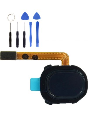 Telefon Kulübesi Samsung A30 A305 Uyumlu Home Tuş Bordu + Tamir Seti Gümüş