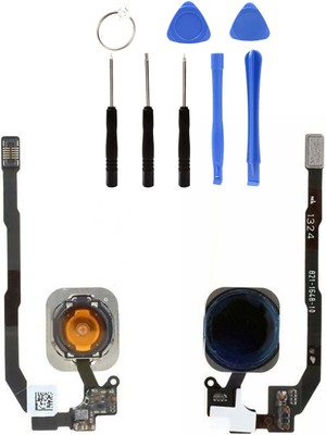 Telefon Kulübesi IPhone 5se Uyumlu Home Tuş Bordu + Tamir Seti Gümüş