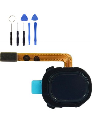 Telefon Kulübesi Samsung A20 A205 Uyumlu Home Tuş Bordu + Tamir Seti Gümüş