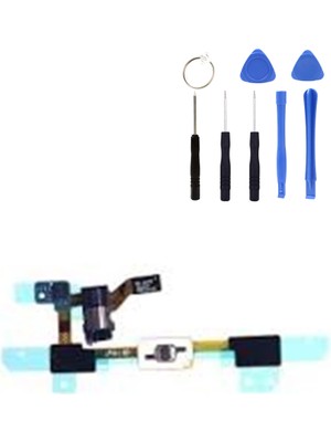 Telefon Kulübesi Samsung J5 J500 Uyumlu Home Tuş Bordu + Tamir Seti Gümüş