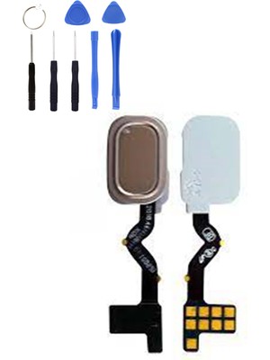 Telefon Kulübesi Samsung Note 9 N960 Uyumlu Home Tuş Bordu + Tamir Seti Gümüş