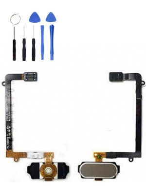 Telefon Kulübesi Samsung A7 2016 A9 Uyumlu Home Tuş Bordu + Tamir Seti Gümüş