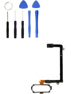 Telefon Kulübesi Samsung S6 Edge G925 Uyumlu Home Tuş Bordu + Tamir Seti Gümüş