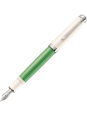 Pelikan Souveran M605 Dolma Kalem Green White Ef Uç 818230