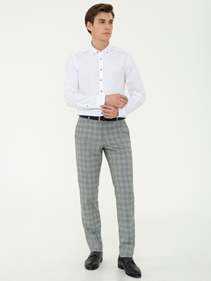 Cacharel Gri Slim Fit Pantolon