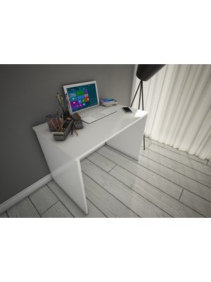 Bicabin Homely Desk Çalışma Masası Laptop / Ofis / Ders Masası (Beyaz) 60 x 90