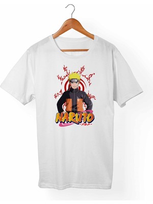 Alfa Naruto Uzumaki Çocuk Beyaz Tişört